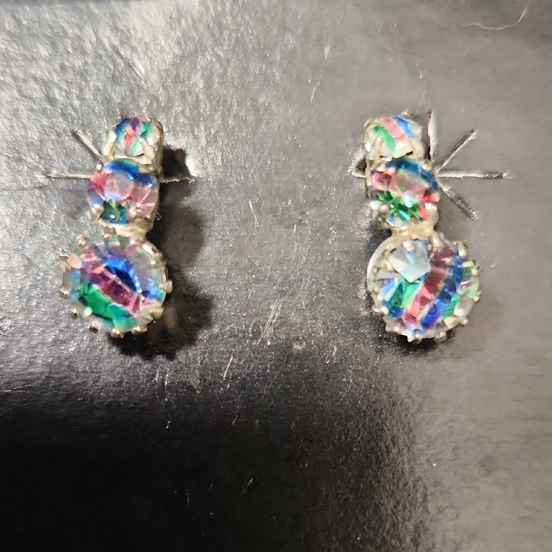 Colorful Crystal Stud Earrings 50$